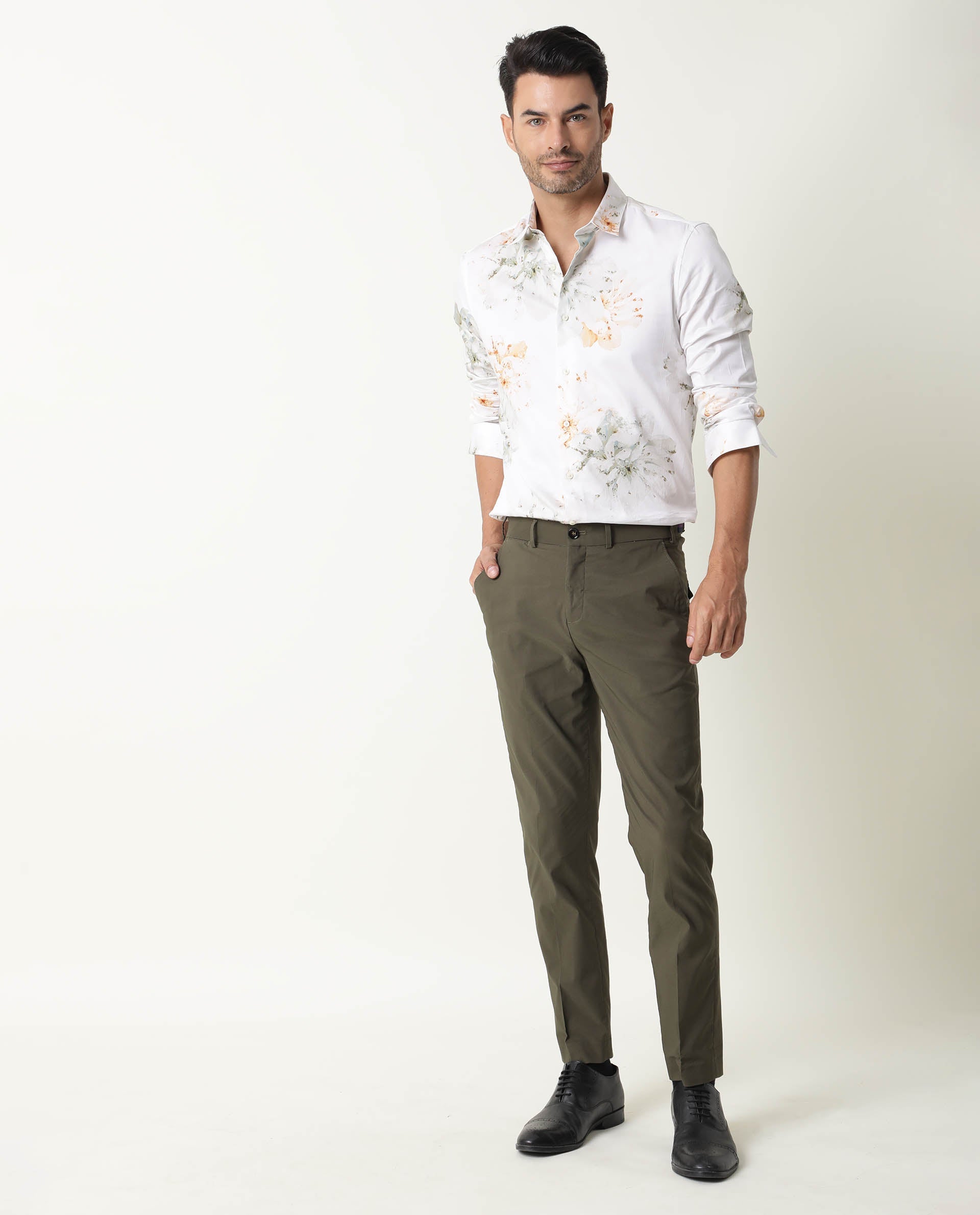 Buy Brown Trousers & Pants for Men by Rare Rabbit Online | Ajio.com